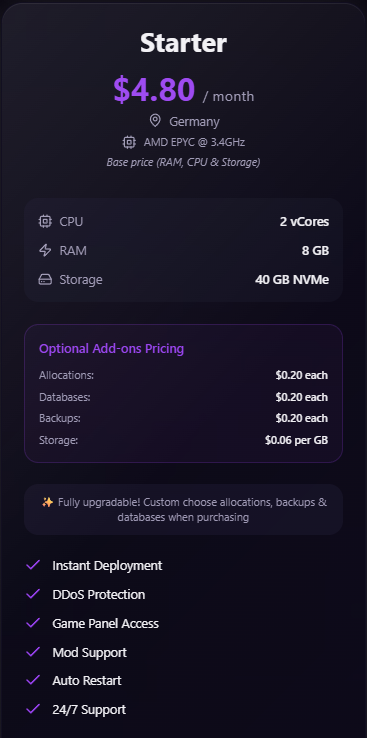 Starter Plan (Germany)